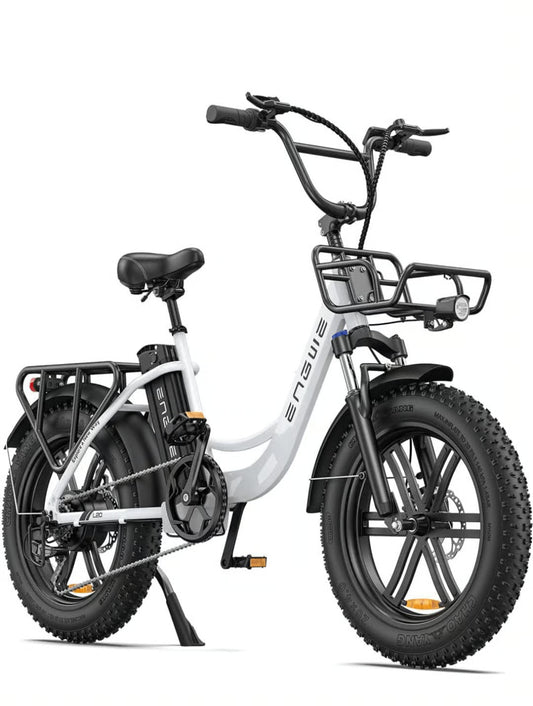 ENGWE L20 Electric Bike – 250W Motor, 48V Long-Range Battery, 20×4.0 Fat Tires, Step-Through City E-Bike