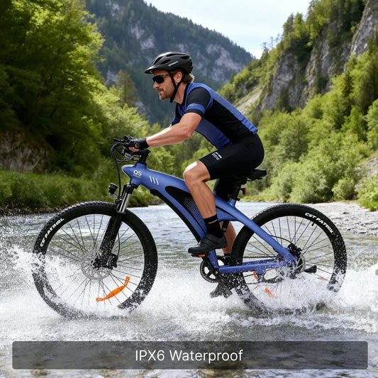 HXeBike   Shark   Mako🦈   27.5×2.25"   E-MTB  6 reviews World’s first bionic mako-inspired frame with tri-color shark breathing lights